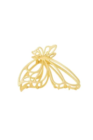 Vlinder haarklem -  Goud