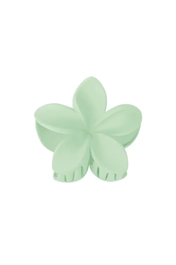 Bloem haarklem - Groen