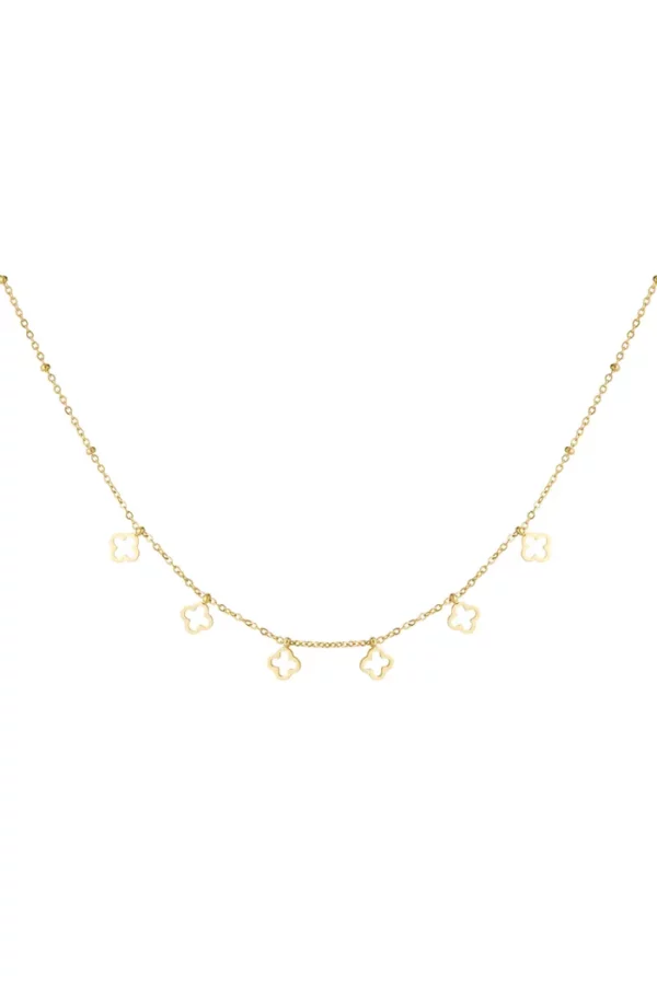 216885-181 Klaver ketting - Goud