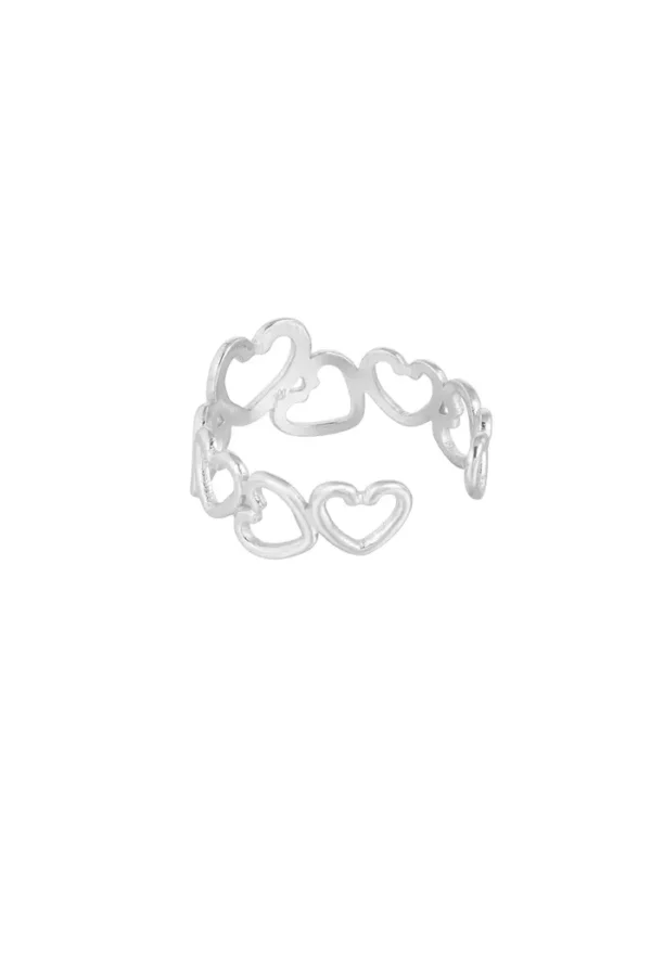 253025-115-1 Hartjes ring - Zilver