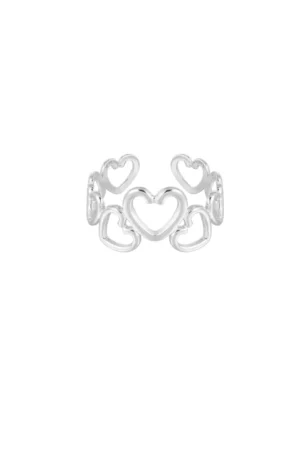 253025-115 Hartjes ring - Zilver