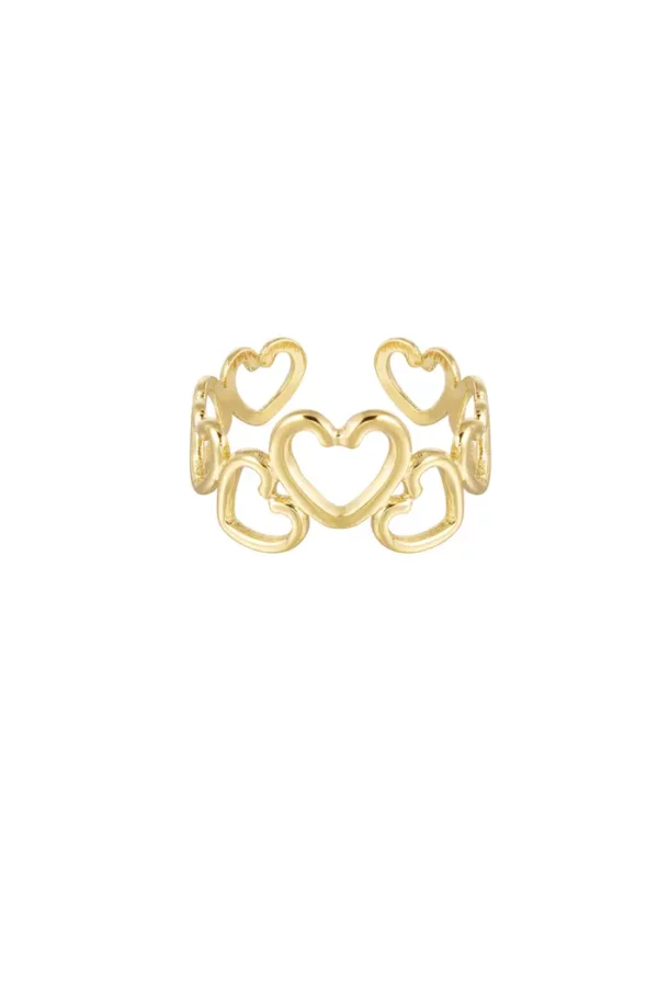 253025-185 Hartjes ring - Goud