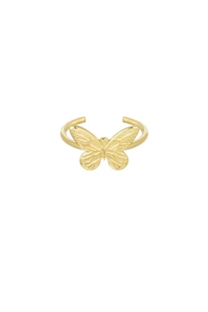 253210-185 Ring met vlinder