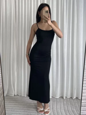 Jersey maxi jurk