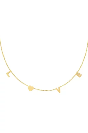 215012-108-1 Love letters ketting - Goud