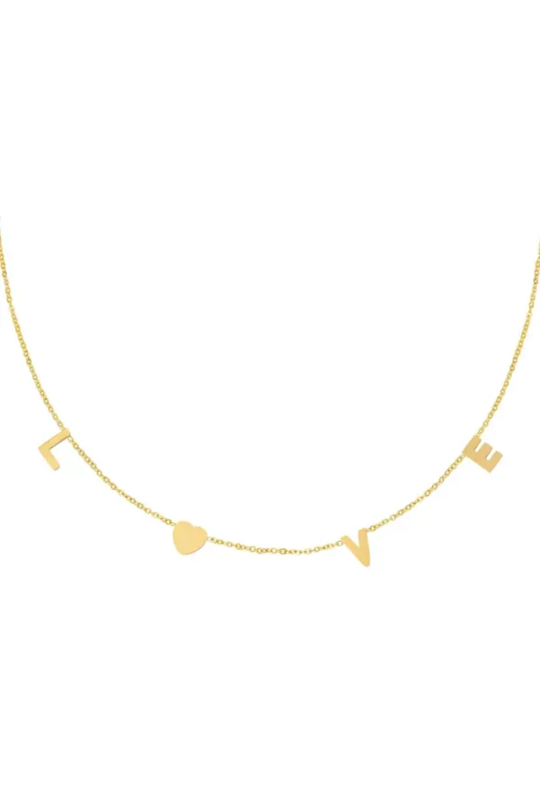 215012-108-1 Love letters ketting - Goud