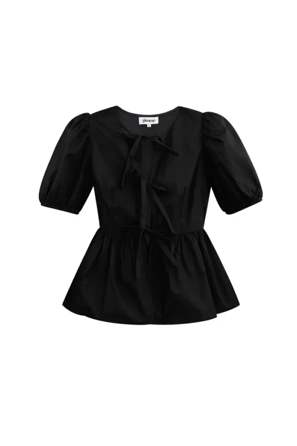 605106-011 Blouse met strikken