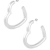 292655-118 Oorbellen hart - Zilver