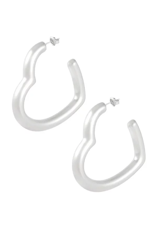 292655-118 Oorbellen hart - Zilver